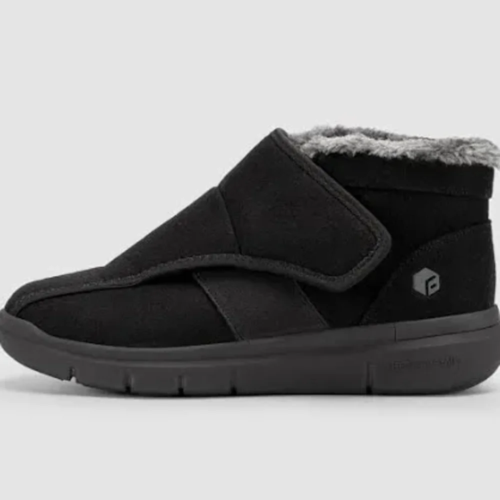 NWOT Women's FitVille Black Neuropathy Wide Feet Winter Boots. Size 9.5 - Picture 4 of 17